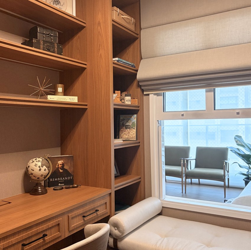 Home office projetado pela Levve